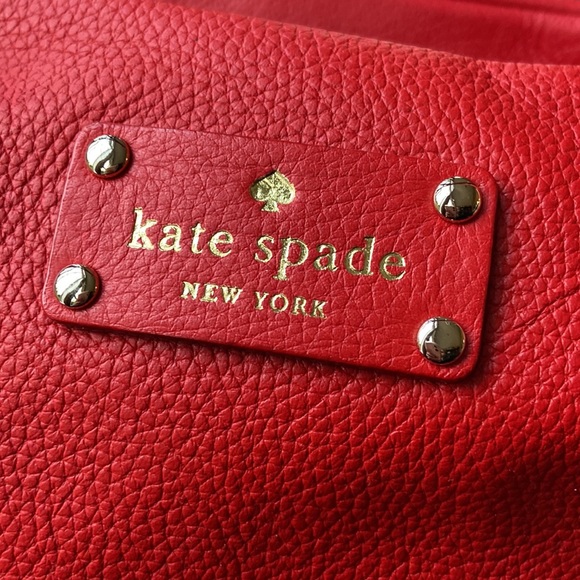 Kate Spade Stevie Purse Birkshire Road Poppy Leather NWT - Picture 11 of 16